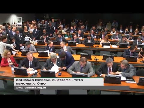 PL 6726/16 - TETO REMUNERATÓRIO - Reunião Deliberativa - 27/11/2018 - 16:15