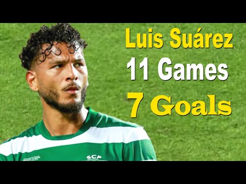 Luis Suárez All 7 Goals for Sporting