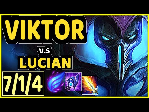 DIPLEX (VIKTOR) vs LUCIAN - 7/1/4 KDA MID CHALLENGER GAMEPLAY - EUW