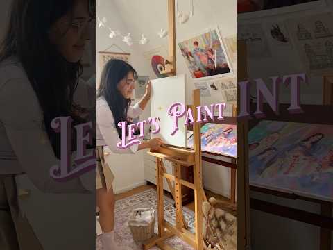 Happy weekend! Full painting process in my new art vlog 🎀 #art #oilpainting #painting