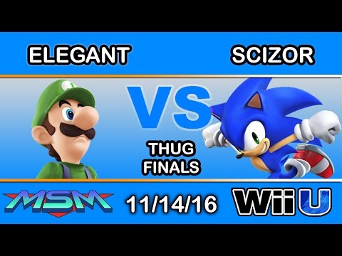 MSM 74 - eM | Elegant (Luigi) Vs. Scizor (Sonic, Link) Thug Finals - Smash Wii U