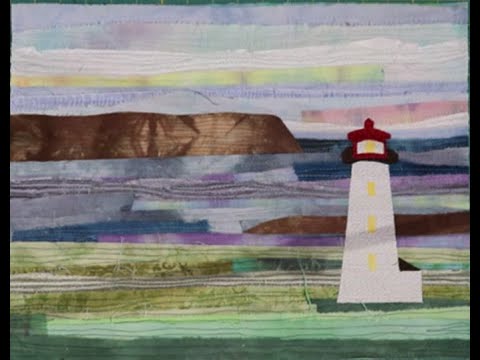 How to Create a Quilted Seascape with Sea Glass: Part 1 of 2