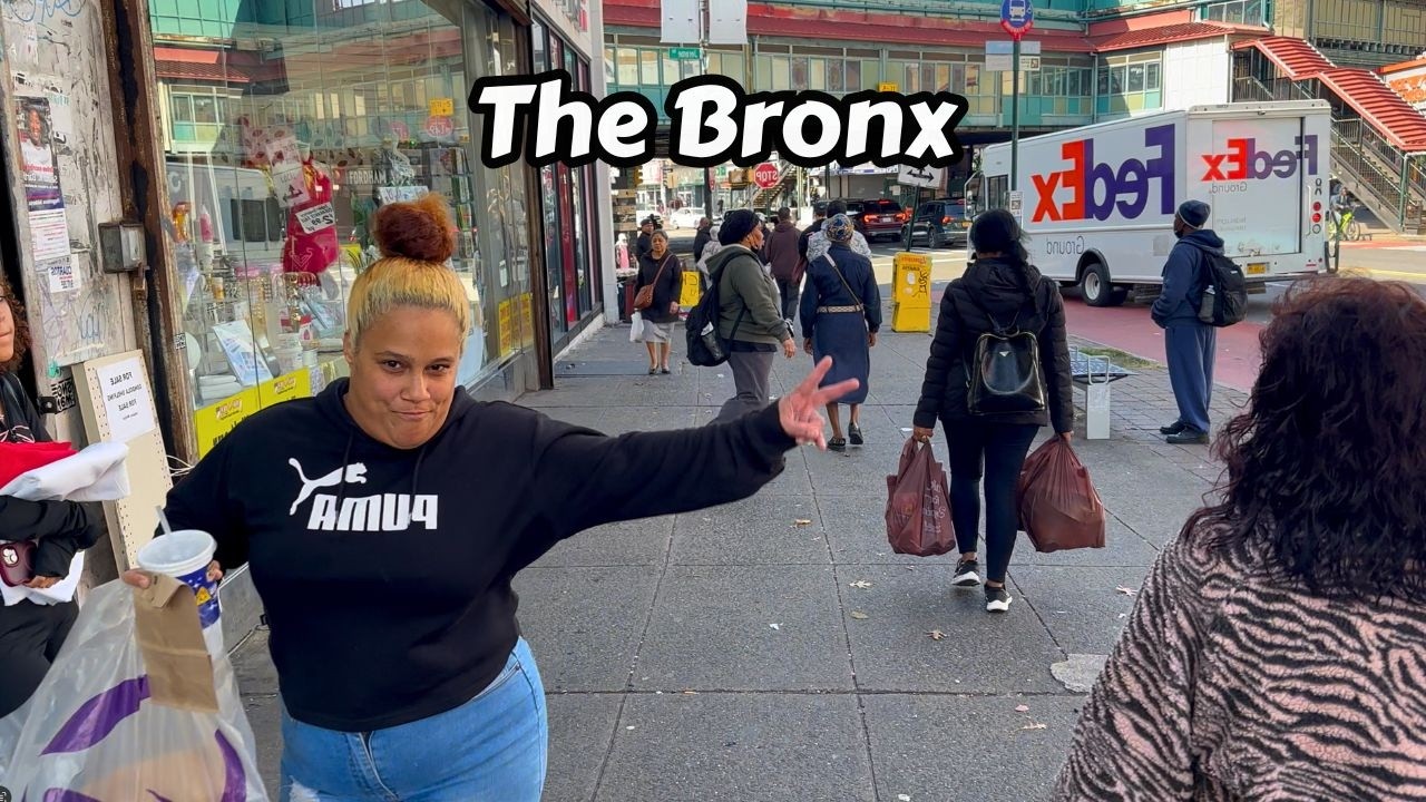 Raw Street Life Walking The Bronx Fordham Road New York City