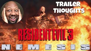 My thoughts on the Resident evil 3 trailer