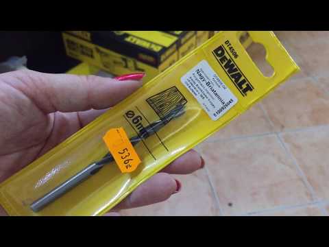 Сверло по дереву DeWALT 6x100 мм спиральное DT4506, 66 мм рабочая часть