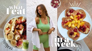 WHAT I EAT IN A WEEK & WORKOUTS realistic & vegan