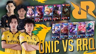 ONIC ESPORTS MEET RRQ NEW ROSTER IN RANK GAME | Guinever Tank Jungler