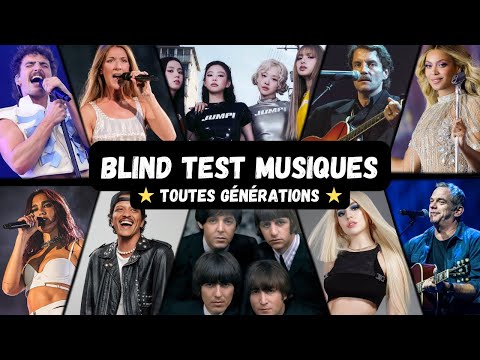 BLIND TEST MUSIQUES DE 1962 À 2025  - 70 EXTRAITS (TOUTES GÉNÉRATIONS)