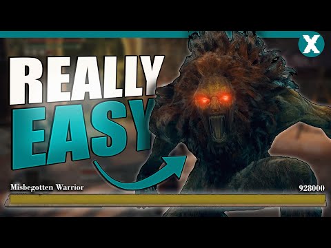 The BEST Way To Cheese CRUCIBLE KNIGHT & MISBEGOTTEN WARRIOR In Elden Ring - NO DAMAGE!