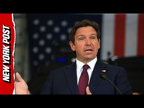 Watch as Gov. DeSantis' press conference is interrupted by UNHINGED protester