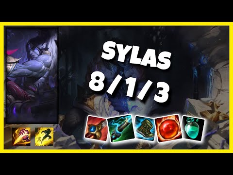 Korean Challenger Sylas Jungle (8/1/3) Gameplay Replay - Patch 10.18