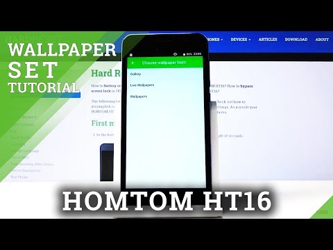 How to Change Wallpaper in HOMTOM HT16 - Update Lock Screen Style