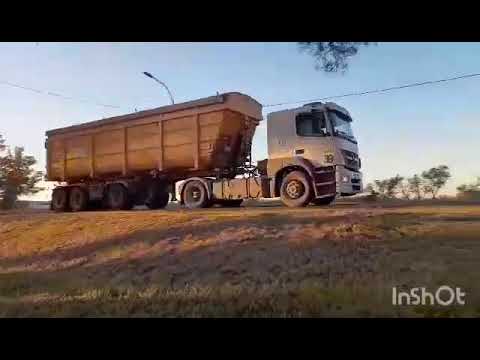CAMIONES EN RUTA PROV. 1 , SAN FRANCISCO , CORDOBA , ARGENTINA , VIDEO 265
