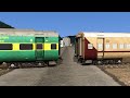 Pune WDM3D Coupling Garibrath 2AC Coaches With Utkrisht 2nd Ac Coaches Indian Railways