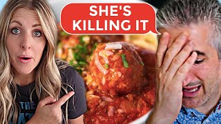 REACTING to Real Italian Chef ROASTING my Video!