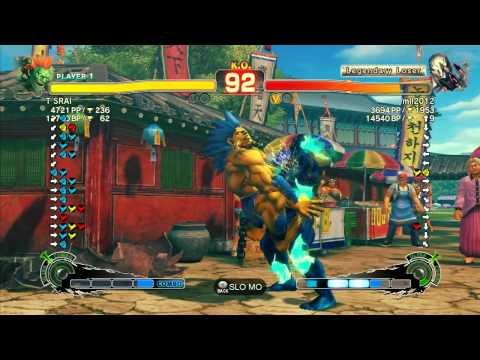 SSF4 AE 2012: T SRAI (Blanka) vs mll2012 (Seth) - Xbox Live Ranked Match