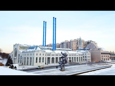 ⁴ᴷ⁶⁰ Caminhando por Moscou: da Bol'shaya Yakimanka (rua) até a Casa da Cultura GES-2 ❄