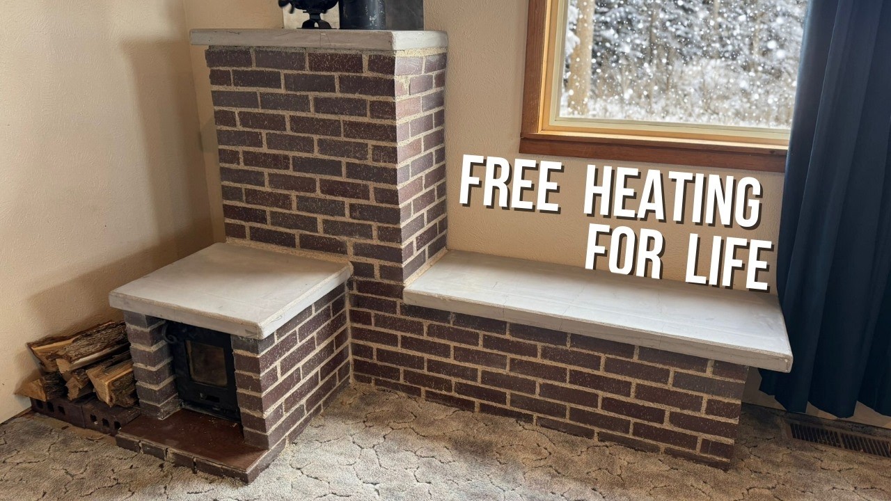 Full Build Of Rocket Mass Heater Uses 90% Less Wood