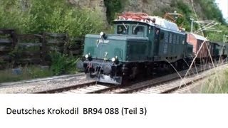 preview picture of video 'Deutsches Krokodil E94 088 auf der württ. Schwarzwaldbahn Teil 3 (Marty Renger 022)'