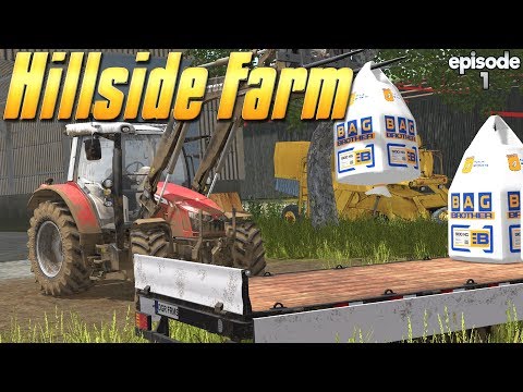New Map! Hillside Farm - Farming Simulator 17 -  Ep. (with Wheel Cam)