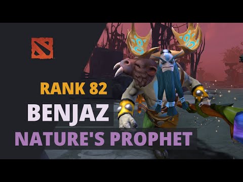 BENJAZ (Rank 82) plays Nature's Prophet Dota 2 Full Game