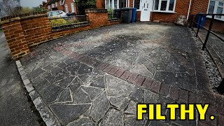 Preview of Look At All That COLOUR?! Pressure Washing a Wonderfully CRAZY Driveway And NASTY Walls.