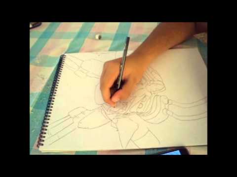 Speed sketching a Fallen captain from destiny