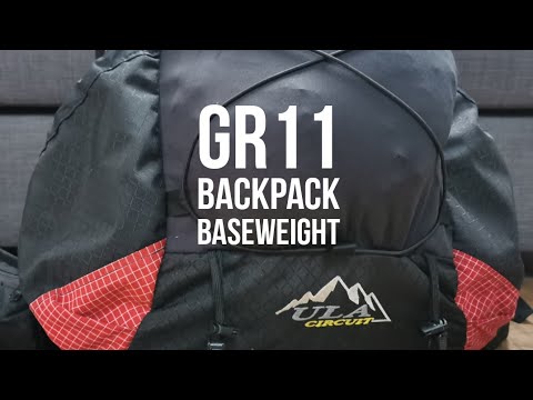 Basisgewicht meines GR11-Rucksacks