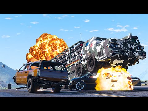 GTA 5 SOVIET CHERNOBOG CRASHES (STALIN'S LINE) Part.2  - SUPER CINEMATIC PICTURE WITH SLOW MO ep.69