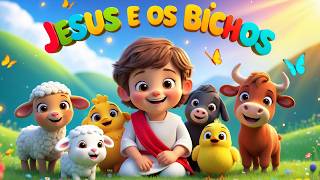 MARATONA JESUS E OS BICHOS | MÚSICAS GOSPEL INFANTIS ALEGRES PARA CANTAR!