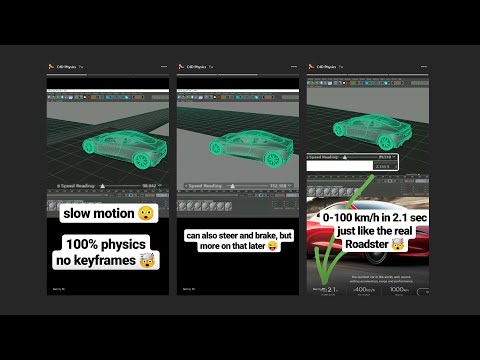 Cinema 4D Dynamics Car Rig, Controlled in Realtime with a Gamepad [No Keyframes]