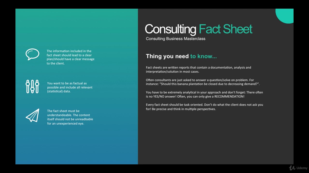 What is a fact sheet? How do you present your research?