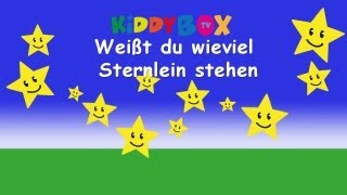 Weißt du wieviel Sternlein stehen - Kinderlieder zum Mitsingen - (KIDDYBOX TV) Karaoke Lyric