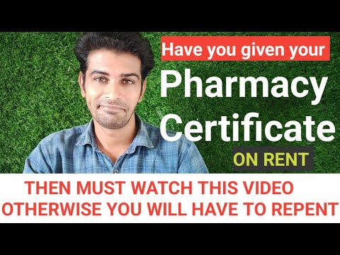 Before giving Your Pharmacy Certificate on rent basis must watch this video || its not a legal also