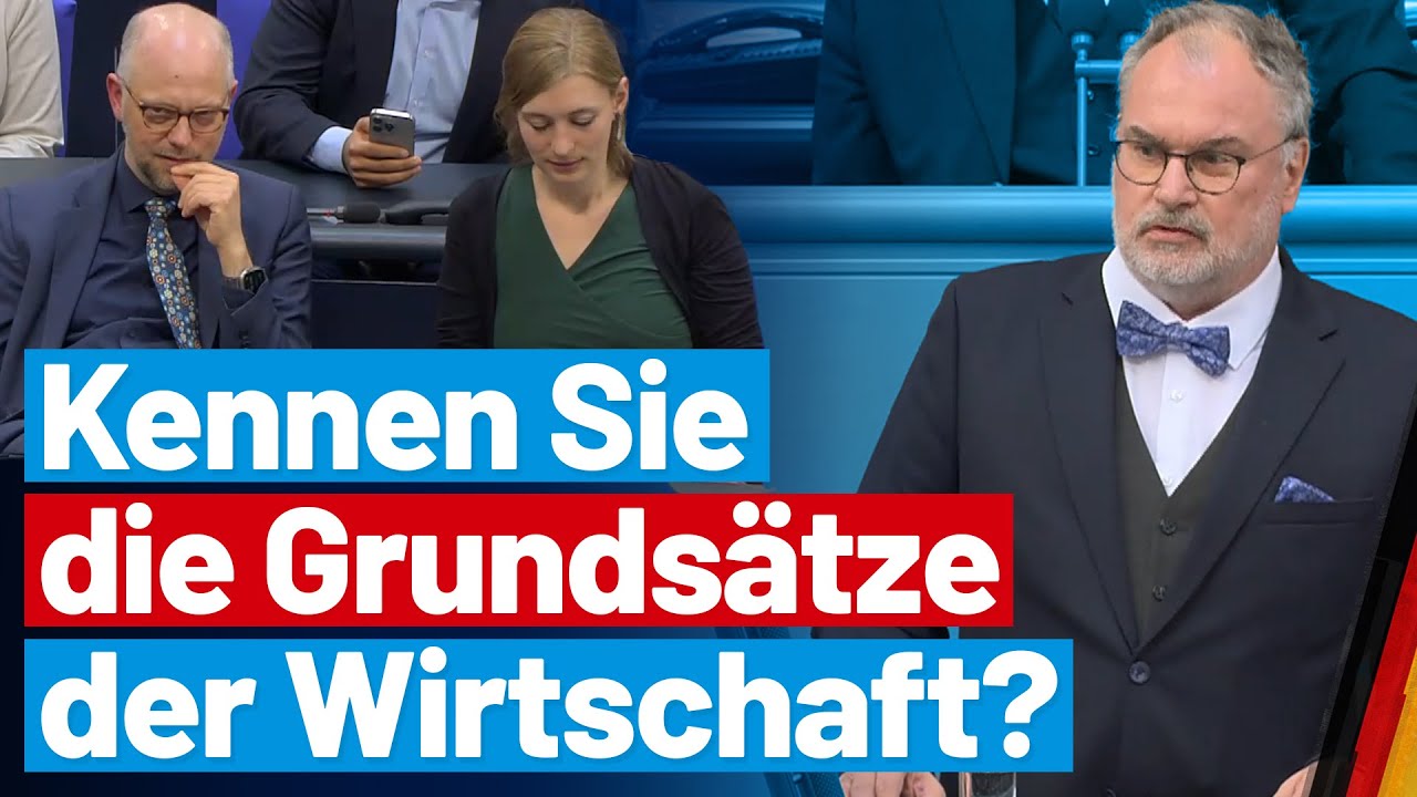 Christoph Grimm erklärt den Grünen unsere Wirtschaftsgrundsätze! - AfD-Fraktion im Bundestag