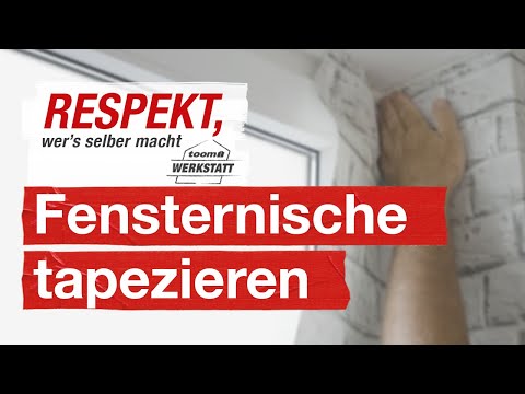 Wallpapering windows | toom workshop
