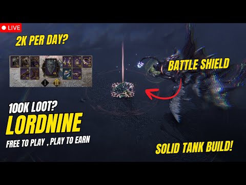 Lordnine : Infinite Class | Battle Shield! Solid Tank Build 100k Loot? ( Tagalog )