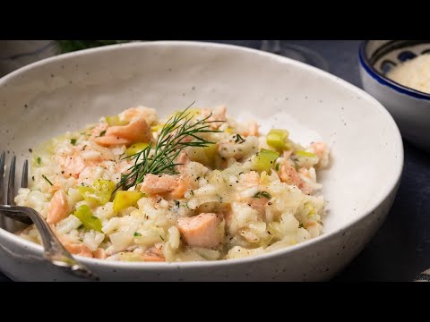 Lemony Salmon Risotto Recipe