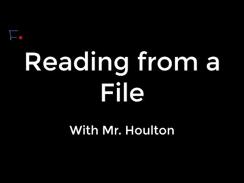 2.2.1 File Reading - Revise GCSE Computer Science