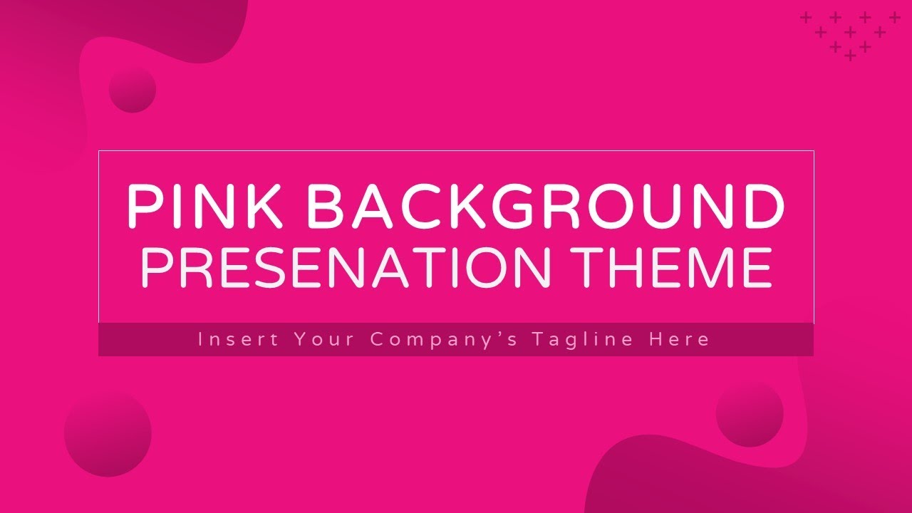Pink Background Theme Animated PowerPoint Template