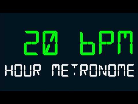 20 BPM (Beats Per Minute) Hour Metronome