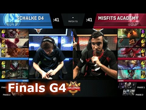 FC Schalke 04 vs Misfits Academy | Game 4 Finals S7 EUCS Spring 2017 | S04 vs MFA G4