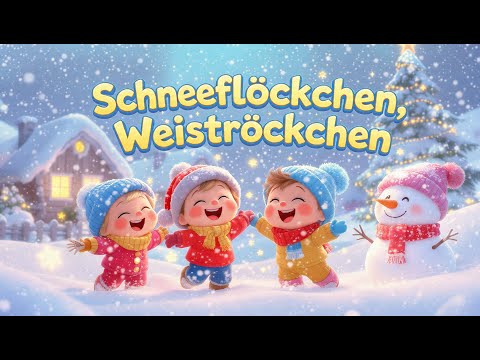 ❄️ Schneeflöckchen, Weißröckchen 🌨️ Süßes Winterlied für Kinder 🎶 Weihnachtslied 2025