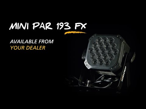 MINI PAR 193 FX - 18x 1W and 1 x 3W RGB Mini Par LED with FX - ALGAM LIGHTING - EN