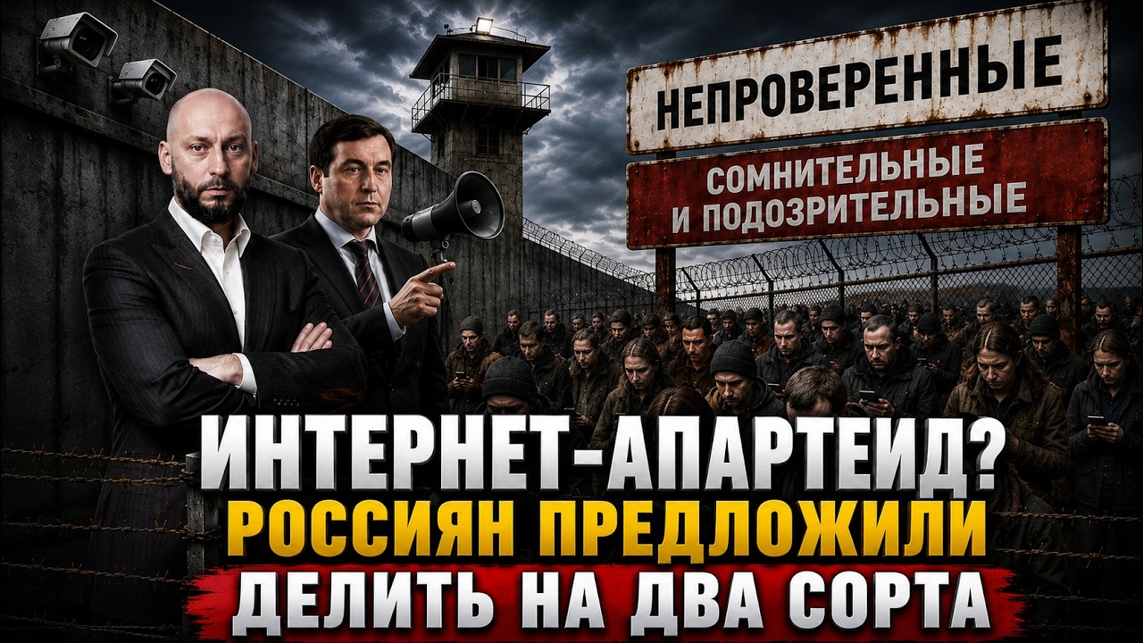В России из-за ограничений интернета предложили делить людей на два сорта. И?