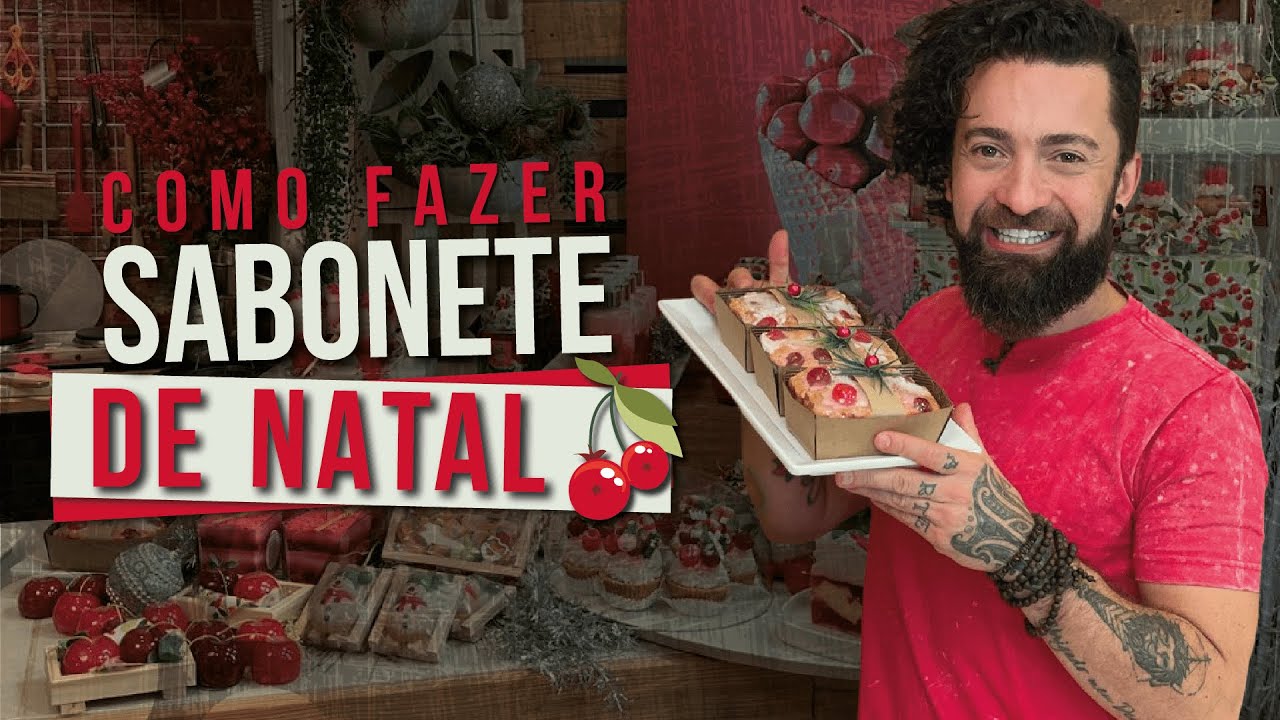 Como fazer sabonete para o Natal