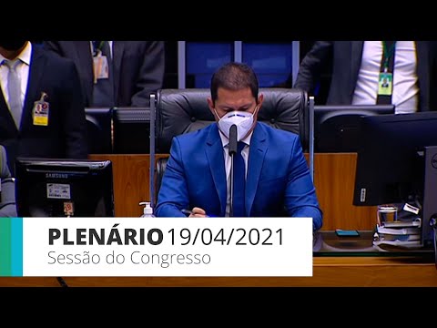 Sessão do CN (Câmara) - Deputados aprovam projeto que torna viável sanção do Orçamento - 19/04/2021