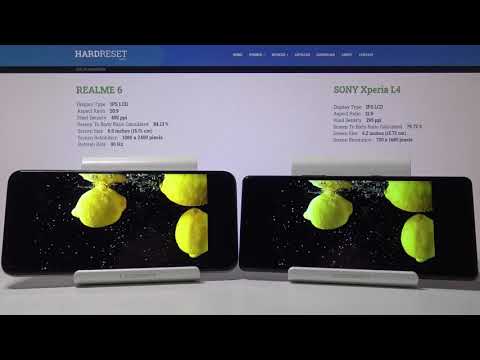 Display Comparison REALME 6 vs SONY Xperia L4 | Check Color Quality