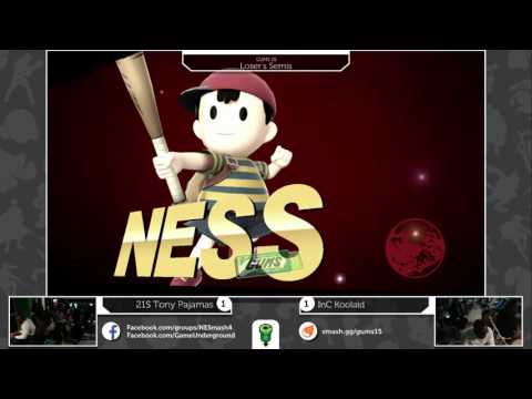 GUMS 15 Singles (Loser's Semis) - InC Koolaid (Sheik) vs 21S TonyPajamas (Ness)