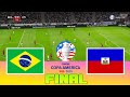 BRAZIL vs HAITI - Copa America 2024 Final | Full Match All Goals | Football Match